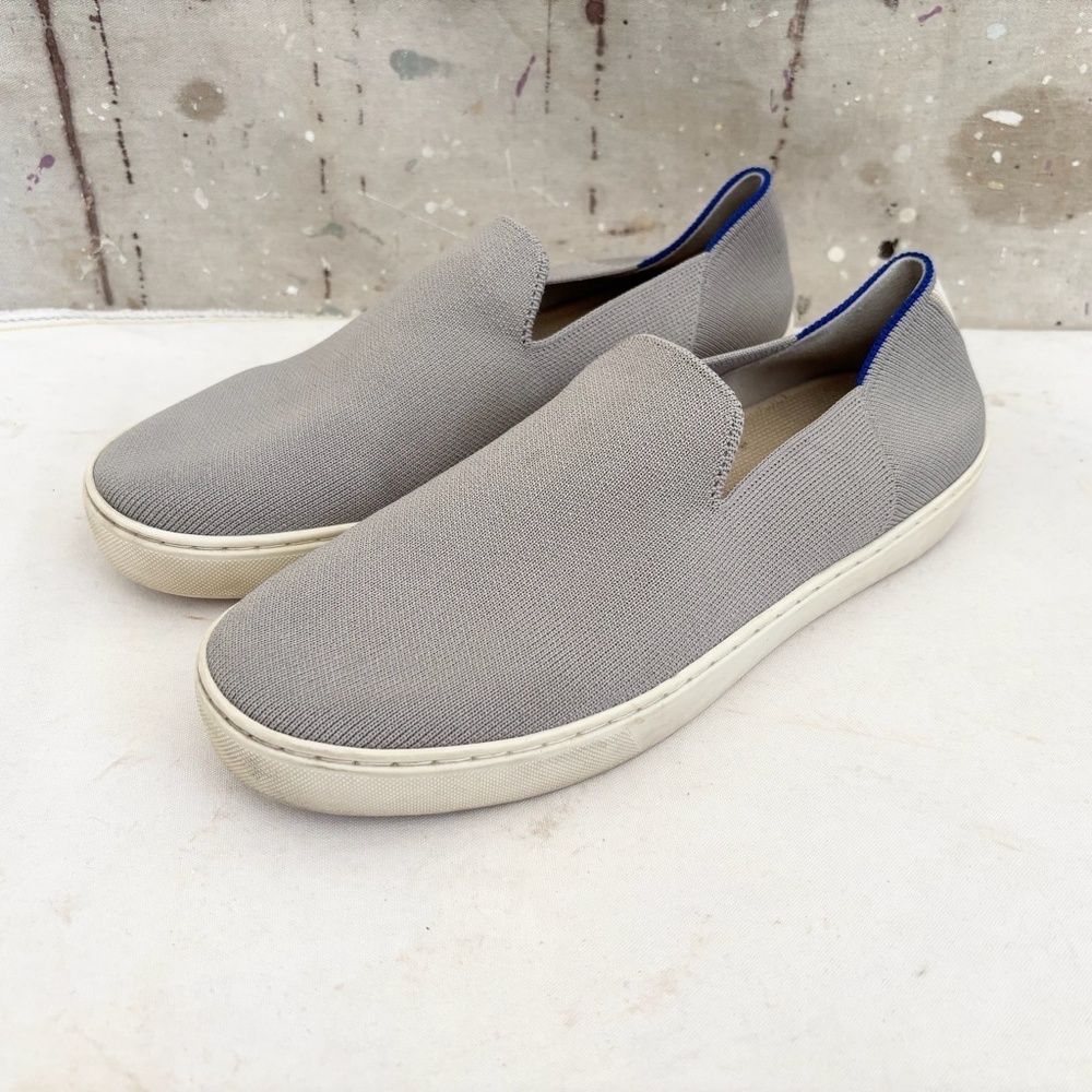 Rothy's the Original Slip On Sneaker in Light Gray